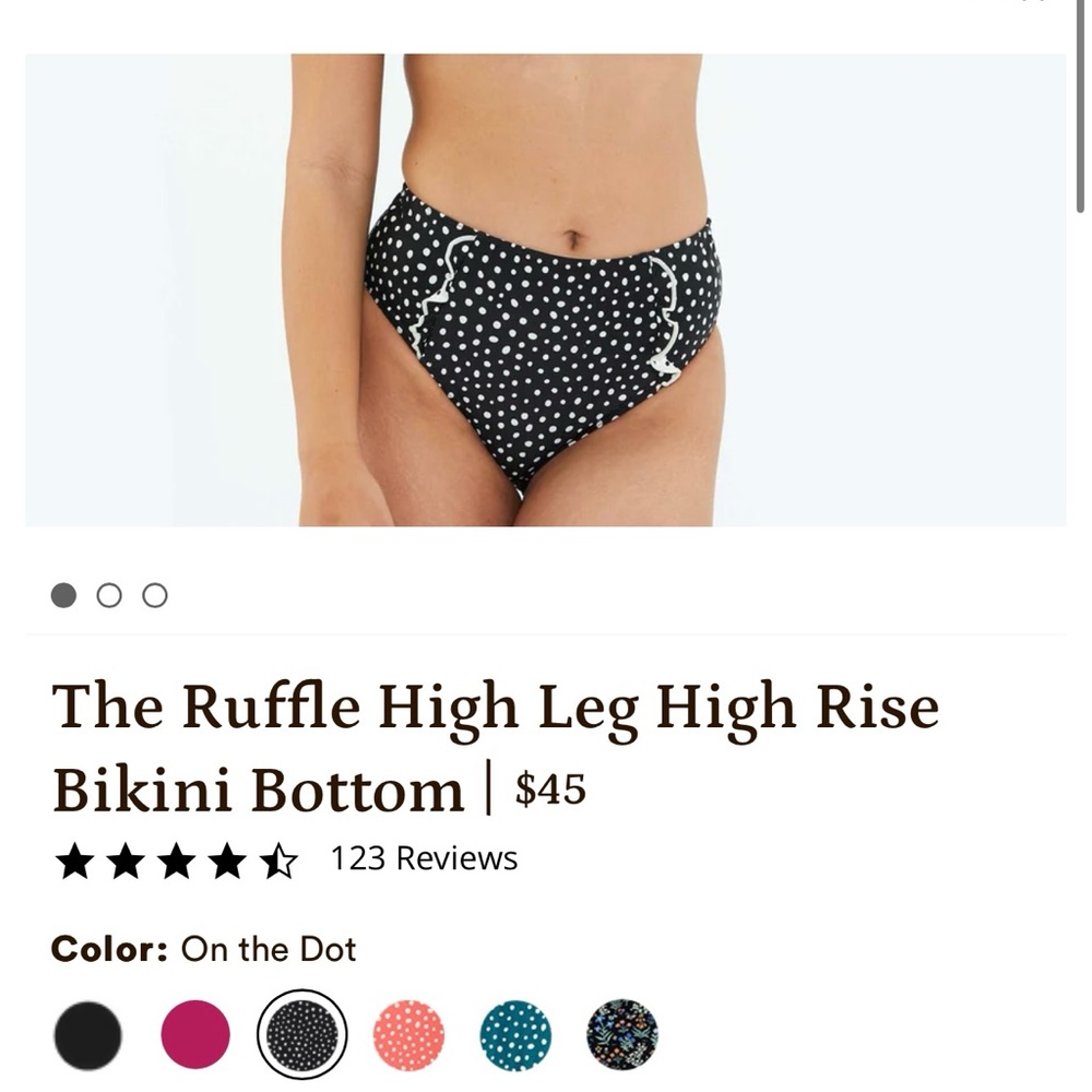 Summersalt high rise ruffle bikini bottom